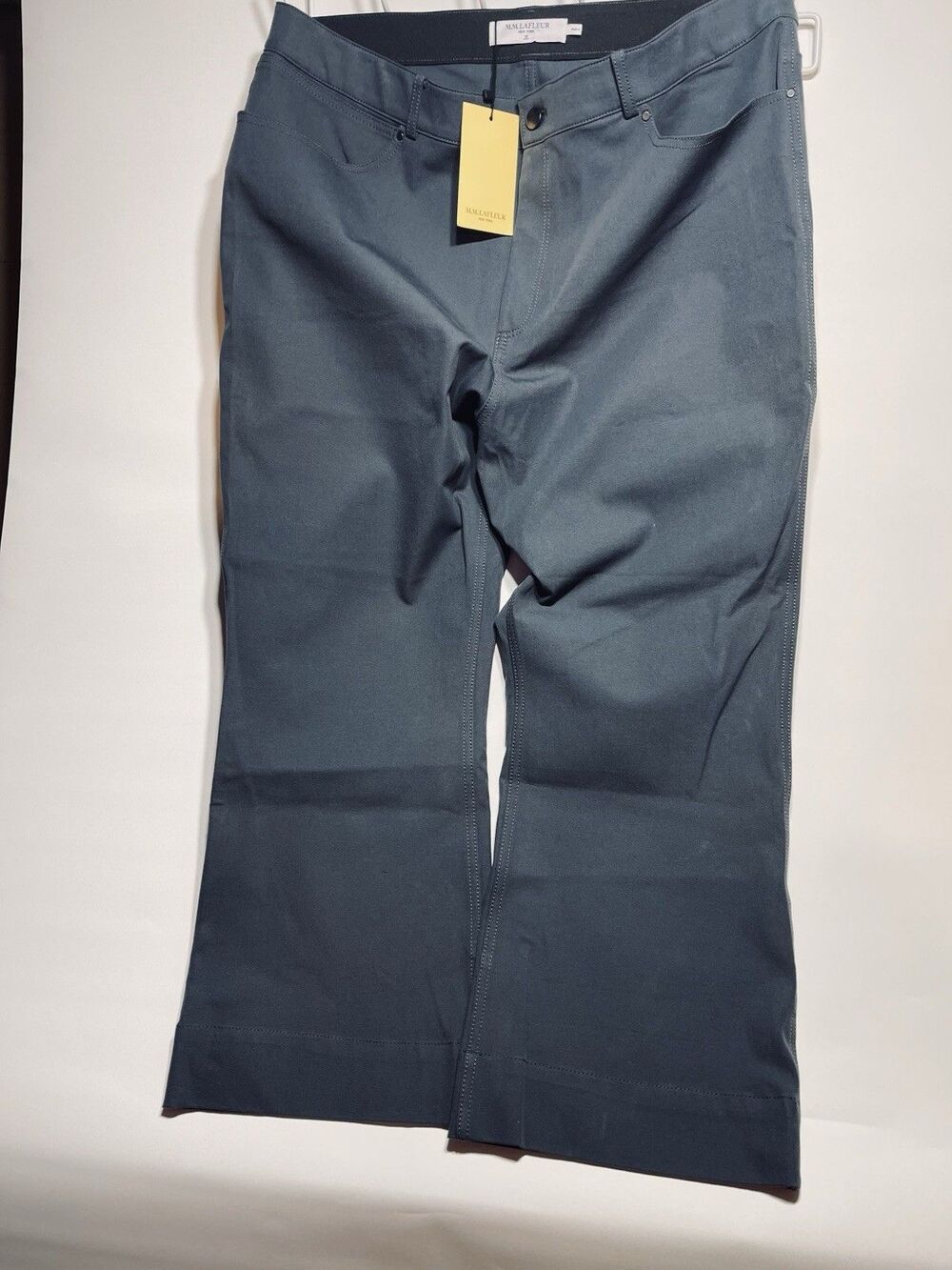 NEWM. M. Lafleur Women’s Archie Work Pants “Better Than Denim” Blue Sz 18 #0063
